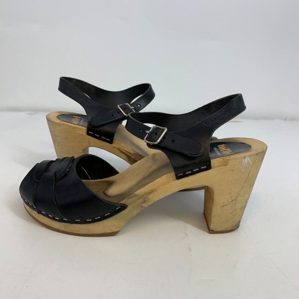 Swedish Hasbeens Women's Merci Leather Crossover Open Toe Sandals Size 8/38‎ - Picture 5 of 13